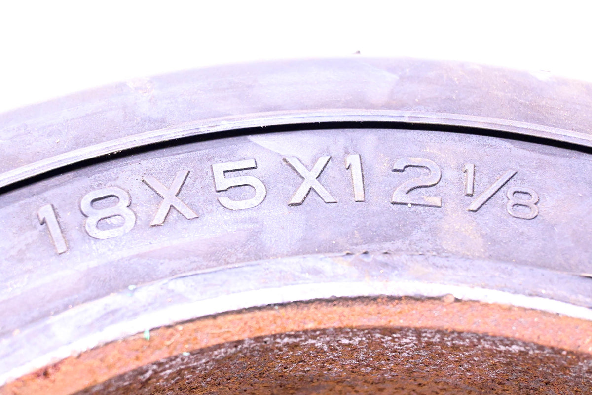 Millennium QG502-8 18x5x12 1/8 Solid Forklift Tire Press-On NOS
