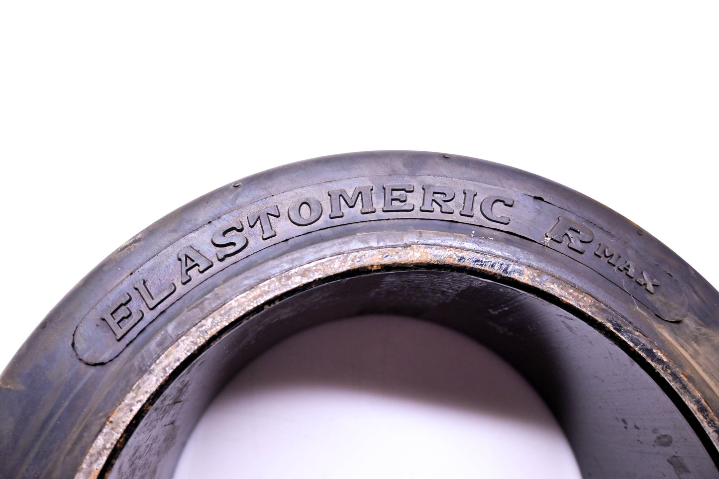 Elastomeric YA503-8 Black Smooth 12x4.5x8 Solid Forklift Tire Press-On NOS