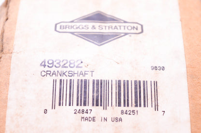 New OEM Briggs & Stratton 493282 Crankshaft NOS