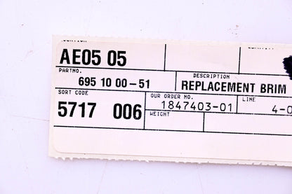 New OEM Husqvarna 695100051 Replacement Brim NOS