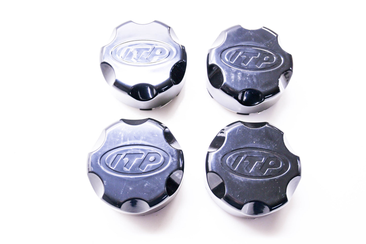 ITP B110BX, 0223-0031 4 Plastic Black Caps NOS