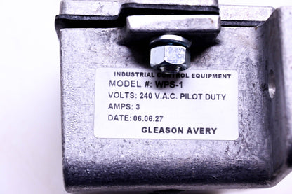 Gleason-Avery WPS-1, A-3982 Wall Mount Pull Switch NOS
