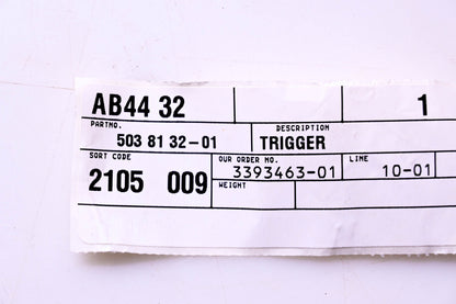 New OEM Husqvarna 503 81 32-01, 503813201 Trigger NOS