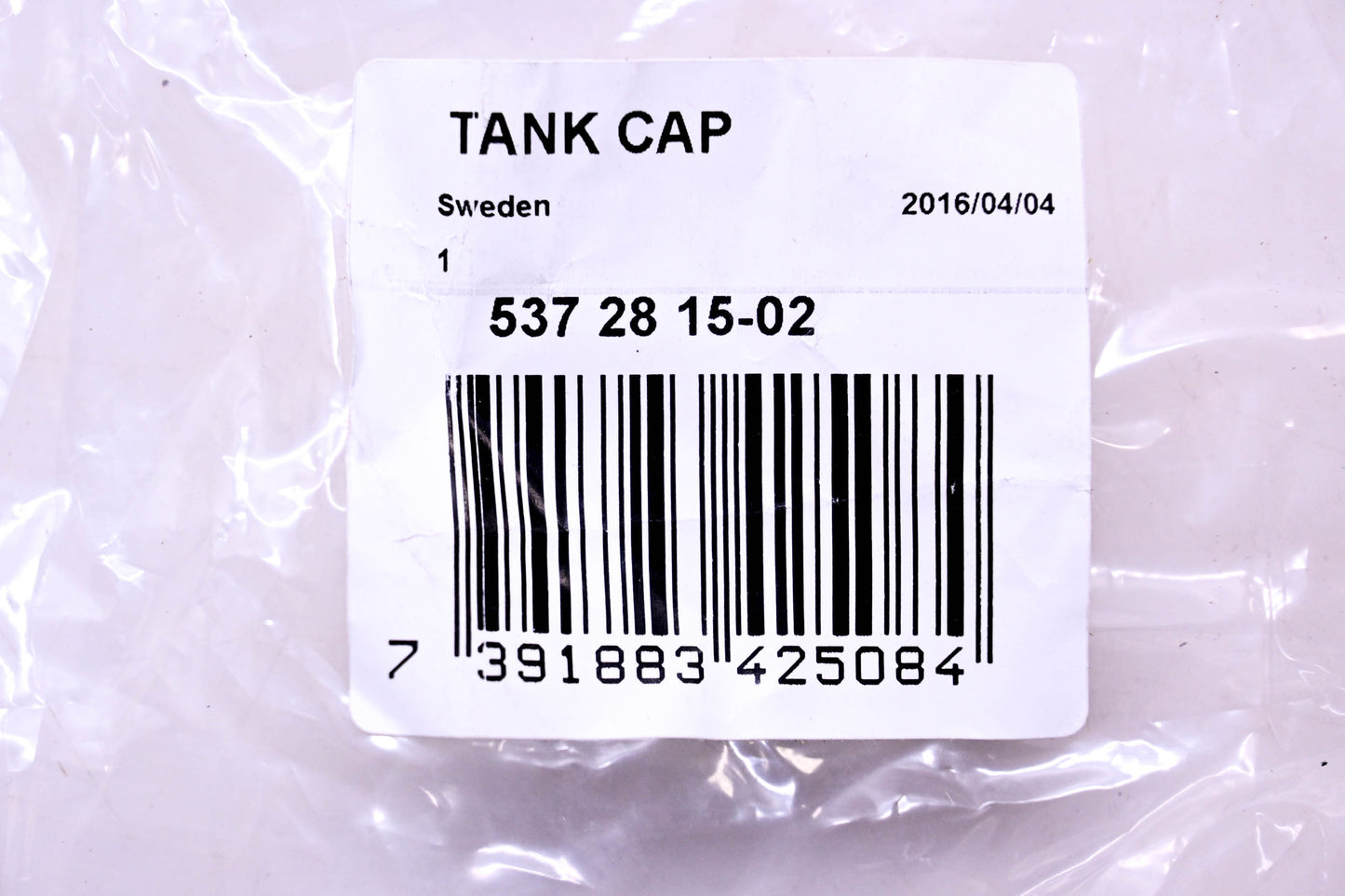 New OEM Husqvarna 537281502, 537 28 15-02 Tank Cap NOS