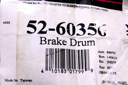 Guardian 52-60356 Brake Drum NOS