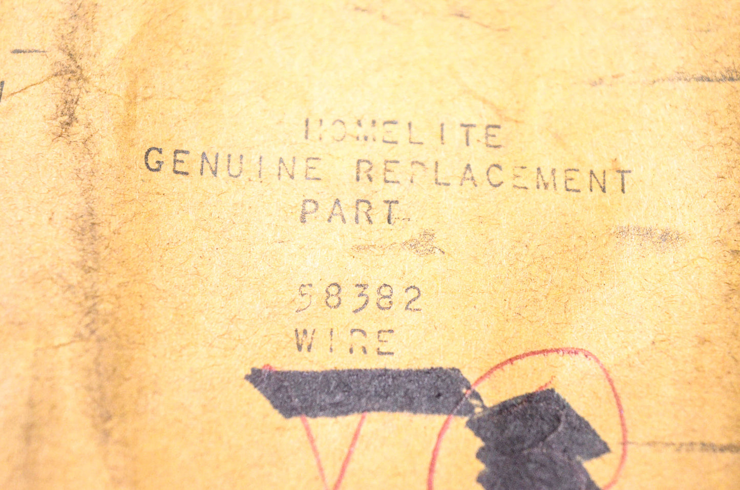 Homelite 58382 Wire NOS