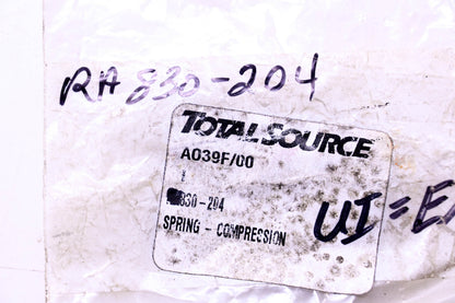 Total Source 830-204, RA830-204 Compression Spring fits Raymond NOS