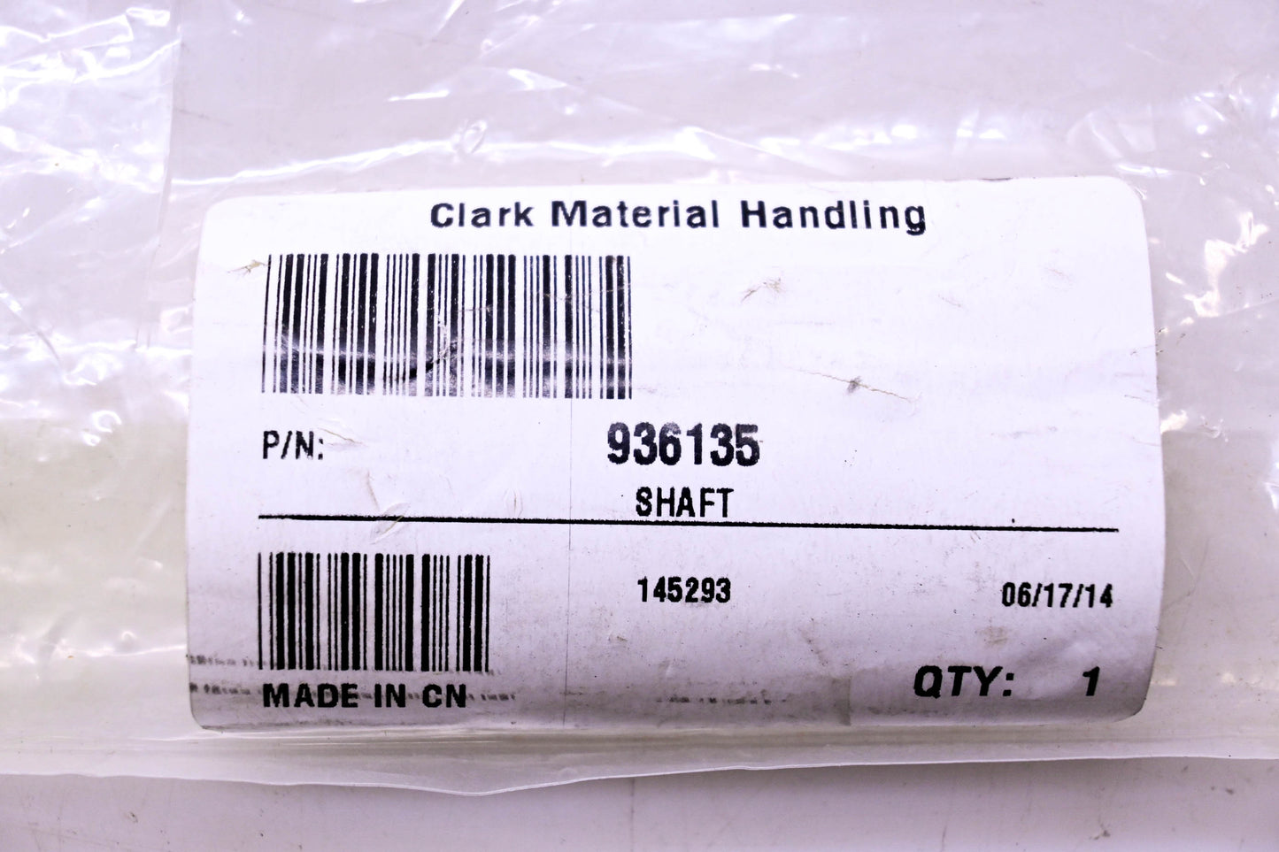 Clark 936135 Shaft NOS