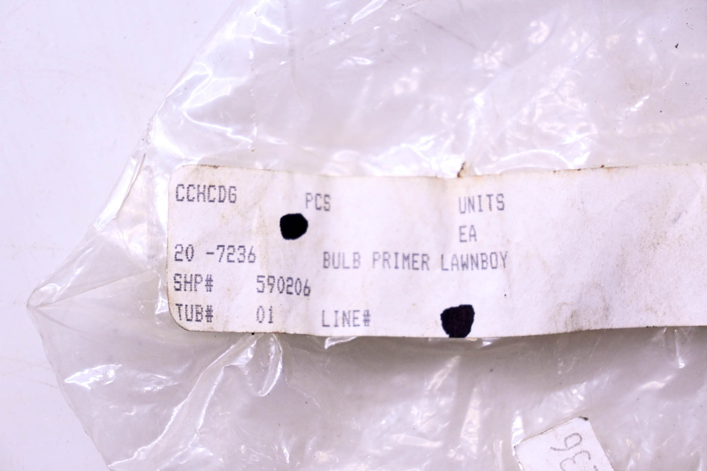 Rotary 20-7236, RA20-7236 Primer Bulb NOS
