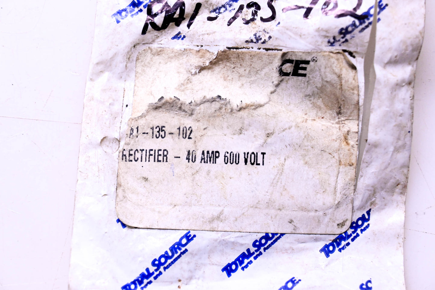 Total Source 1-135-102, RA1-135-102 Rectifier fits Raymond NOS