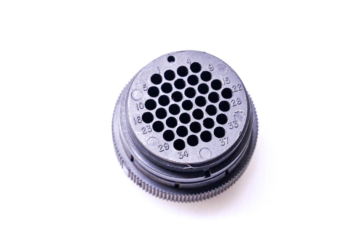 AMP 206150-1 Circular Plastic Connector Plug 37 Terminal NOS