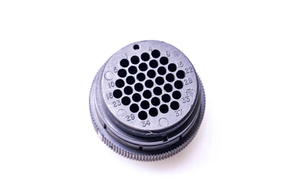 AMP 206150-1 Circular Plastic Connector Plug 37 Terminal NOS