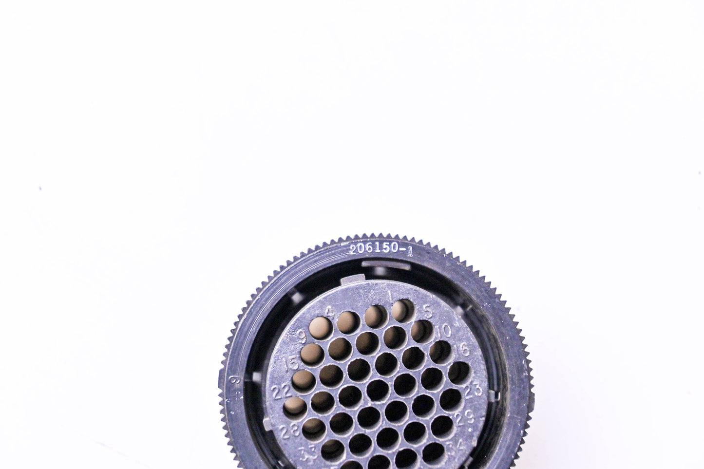 AMP 206150-1 Circular Plastic Connector Plug 37 Terminal NOS