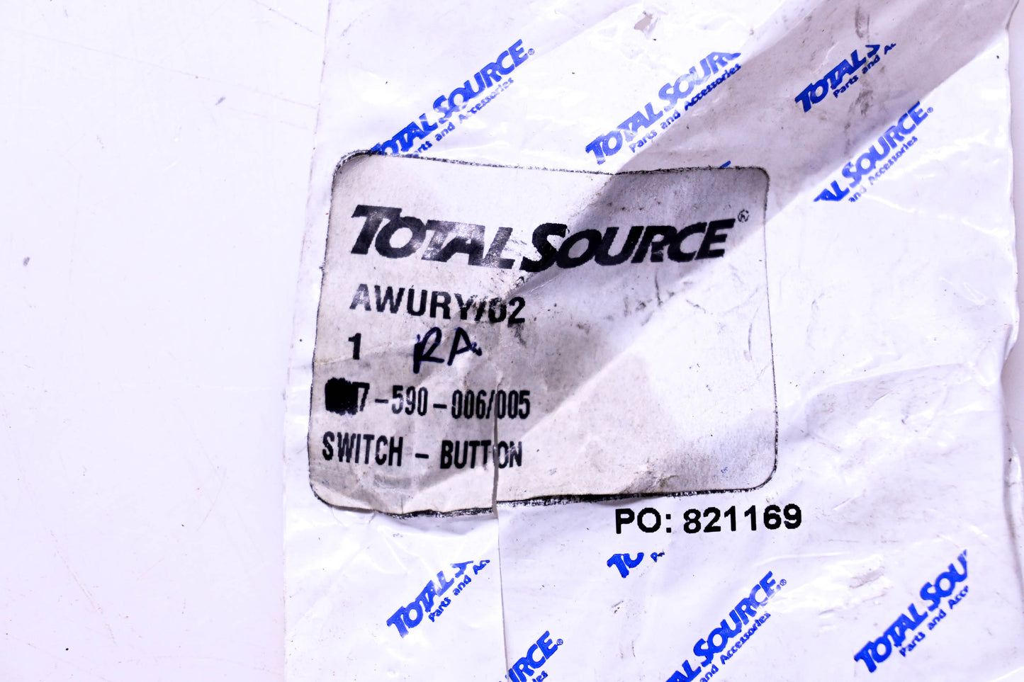 Total Source 7-590-006/005, RA7-590-006/005 Button Switch Kit fits Raymond NOS