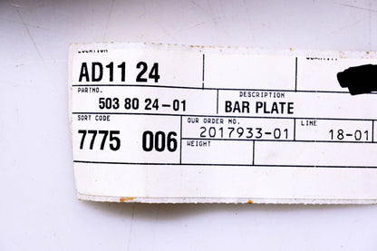 New OEM Husqvarna 503802401, 503 80 24-01 Bar Plate NOS