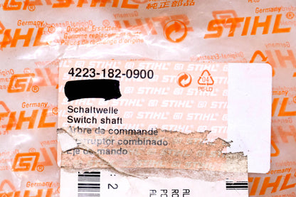 New OEM Stihl 4223-182-0900 Switch Shaft NOS