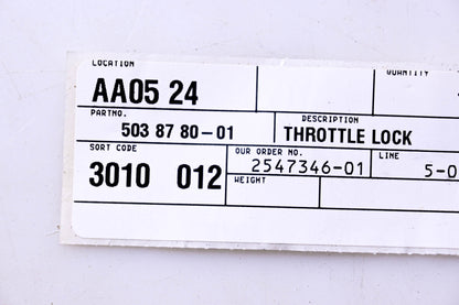 New OEM Husqvarna 503878001, 503 87 80-01 Throttle Lock NOS