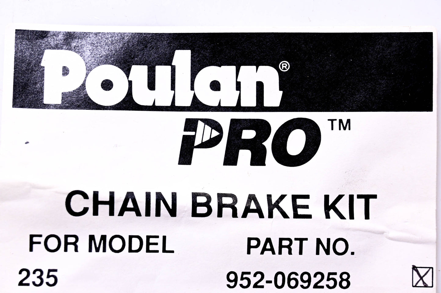 Poulan 952-069258 Chain Brake Kit