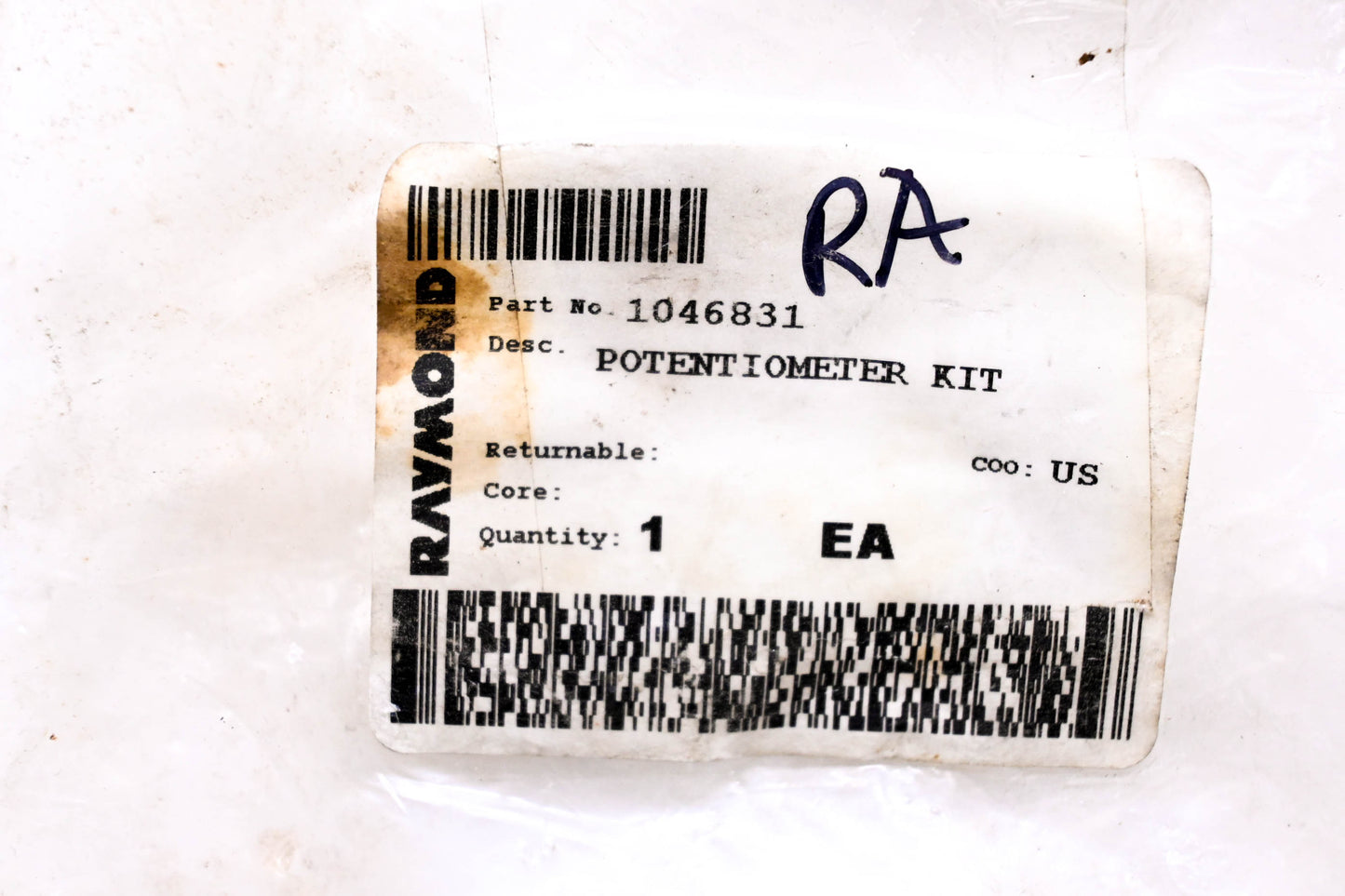 Raymond 1046831 Potentiometer NOS