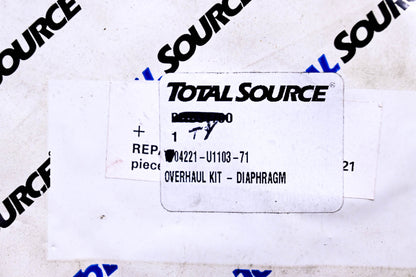 Total Source 04221-U1103-71, TY04221-U1103-71 Diaphragm Overhaul Kit fits Toyota NOS