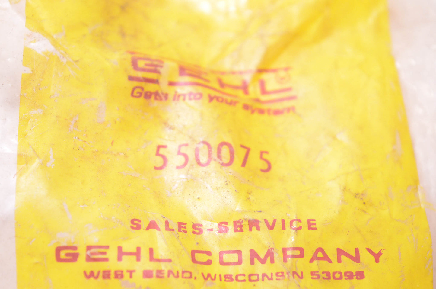 Gehl Company 550075 Grease Cap NOS