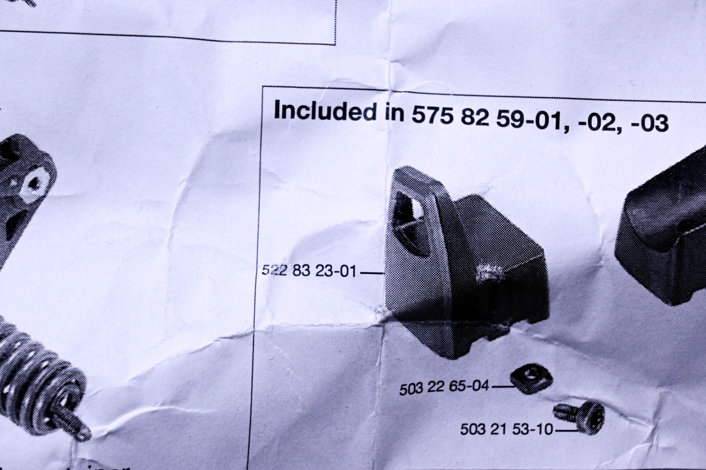 New OEM Husqvarna 522832301, 522 83 23-01 Ground Support NOS