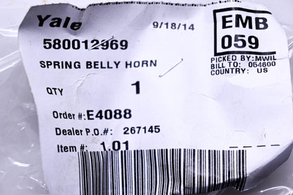 Yale 580012969 Horn Spring NOS