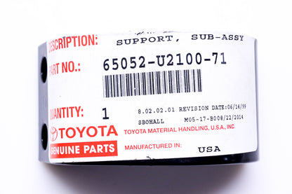 New OEM Toyota 65052-U2100-71 Lift Cylinder Support Plate NOS