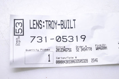 Troy Bilt 731-05319 Lens NOS