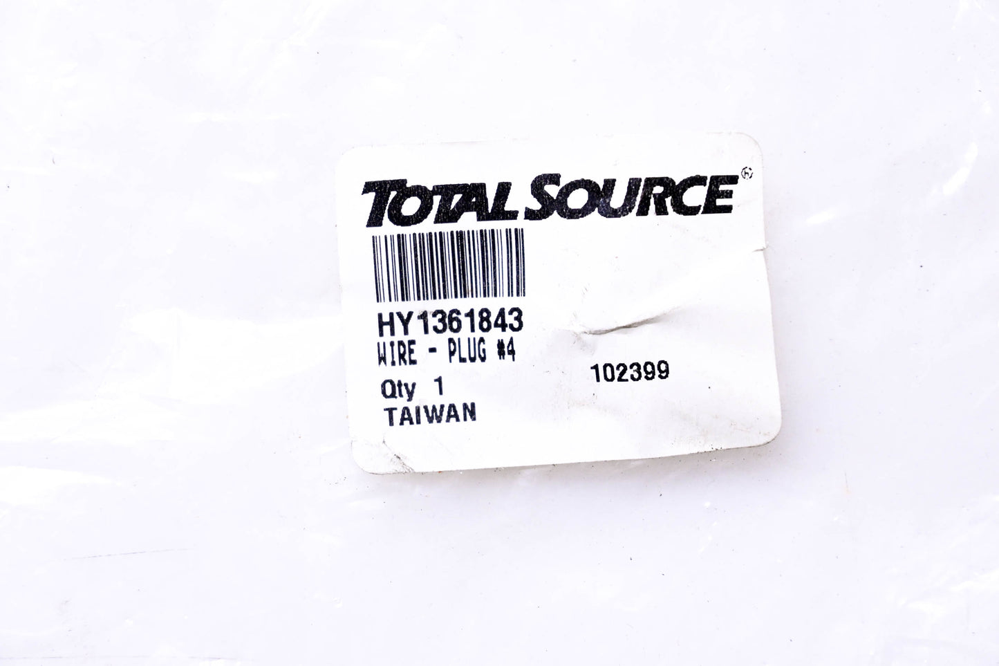 Total Source 1361843, HY1361843 Plug Wire fits Hyster NOS