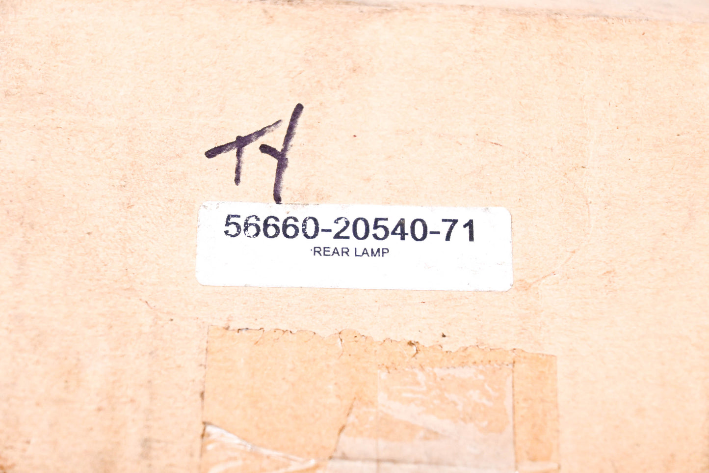 Total Source 56660-20540-71, TY56660-20540-71 Rear Lamp NOS
