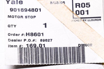 Yale 901894801 Motor Stop NOS
