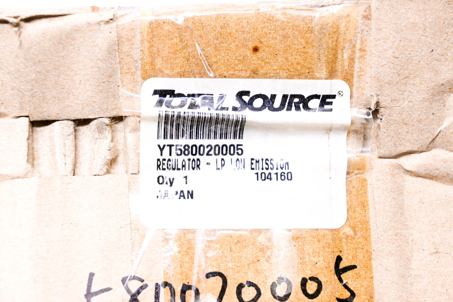 Total Source 580020005, YT580020005 Low Emission Regulator NOS