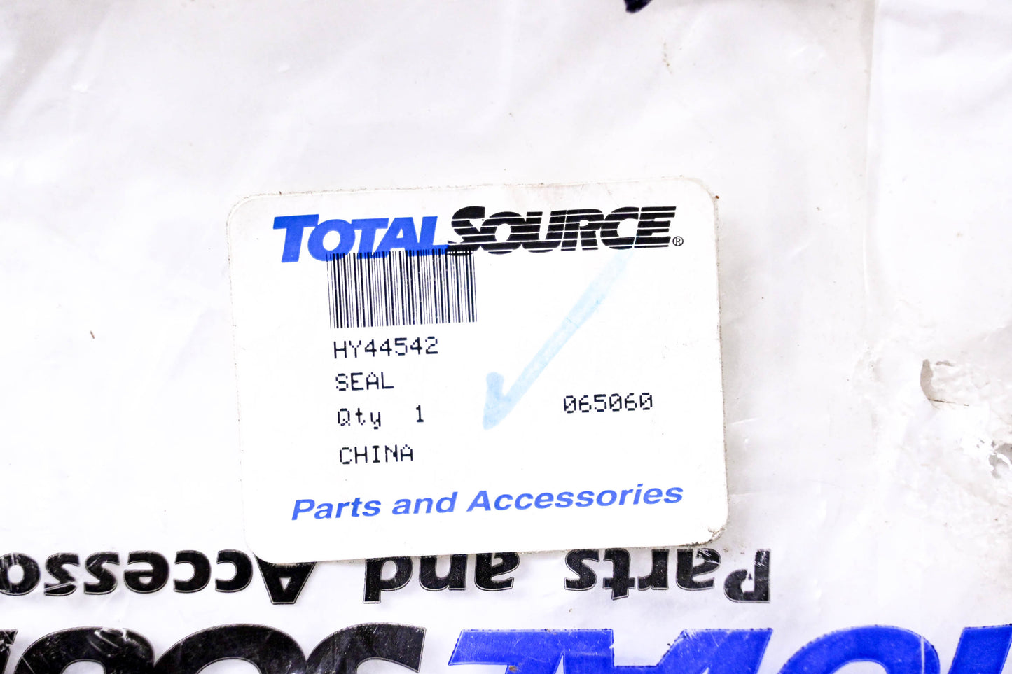 Total Source 44542, HY44542, 2496-3672-315 Seal fits Hyster NOS