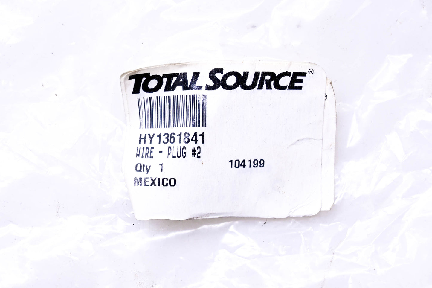 Total Source 1361841, HY1361841 Plug Wire fits Hyster NOS