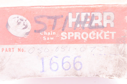 Herr 050-051-075, 1666 Chainsaw Sprocket NOS