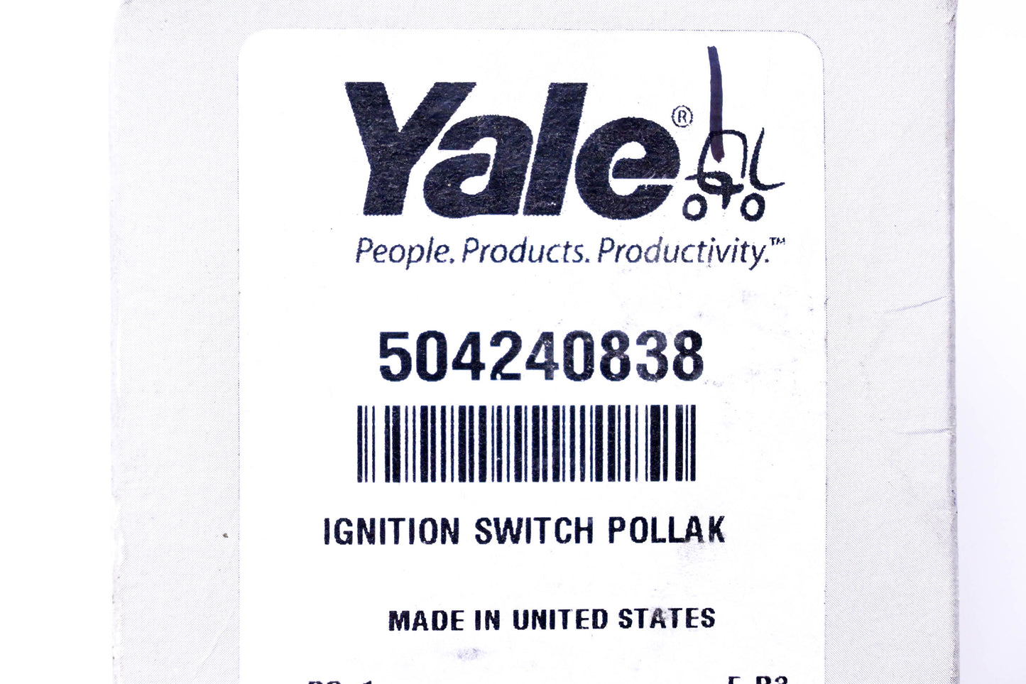 Yale 504240838 Ignition Switch With Key NOS
