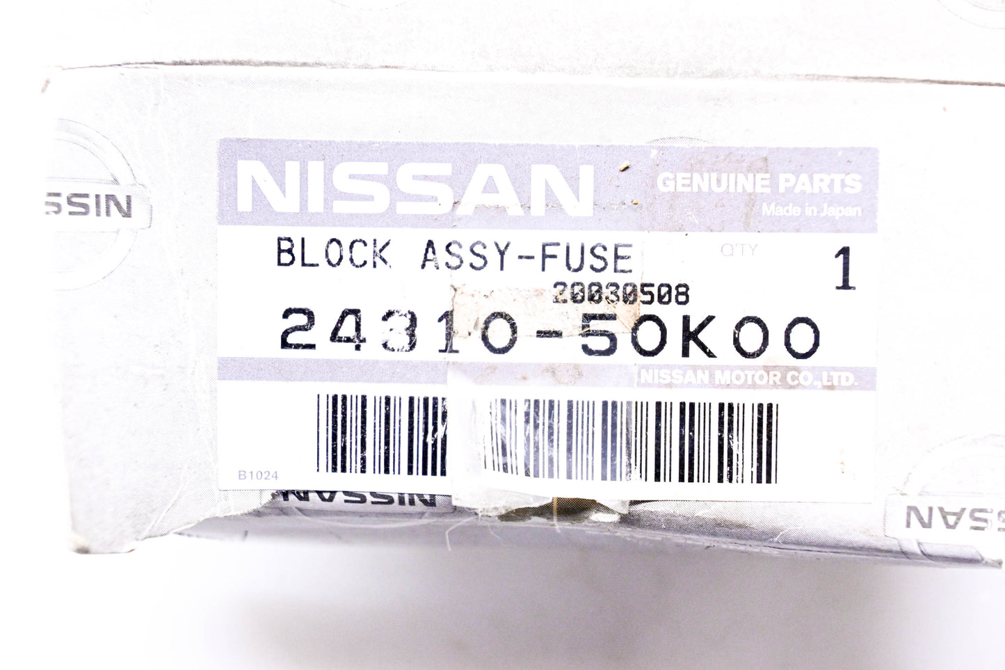 Nissan 24310-50K00, 2431050K00 Fuse Block Assembly NOS
