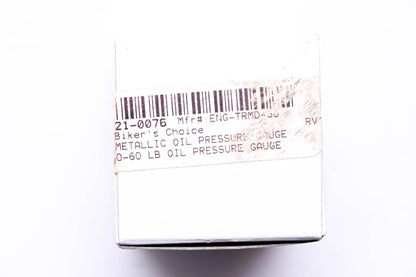 Biker's Choice 21-0076 Metallic Oil Pressure Gauge NOS