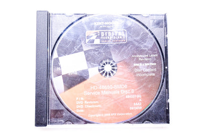 Kent-Moore 554331 (A), HD-48650-SMD6 Digital Technician II Service Manuals Disc 6 DVD NOS