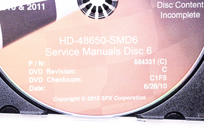 Kent-Moore 554331 (C), HD-48650-SMD6 Digital Technician II Service Manuals Disc 6 DVD NOS