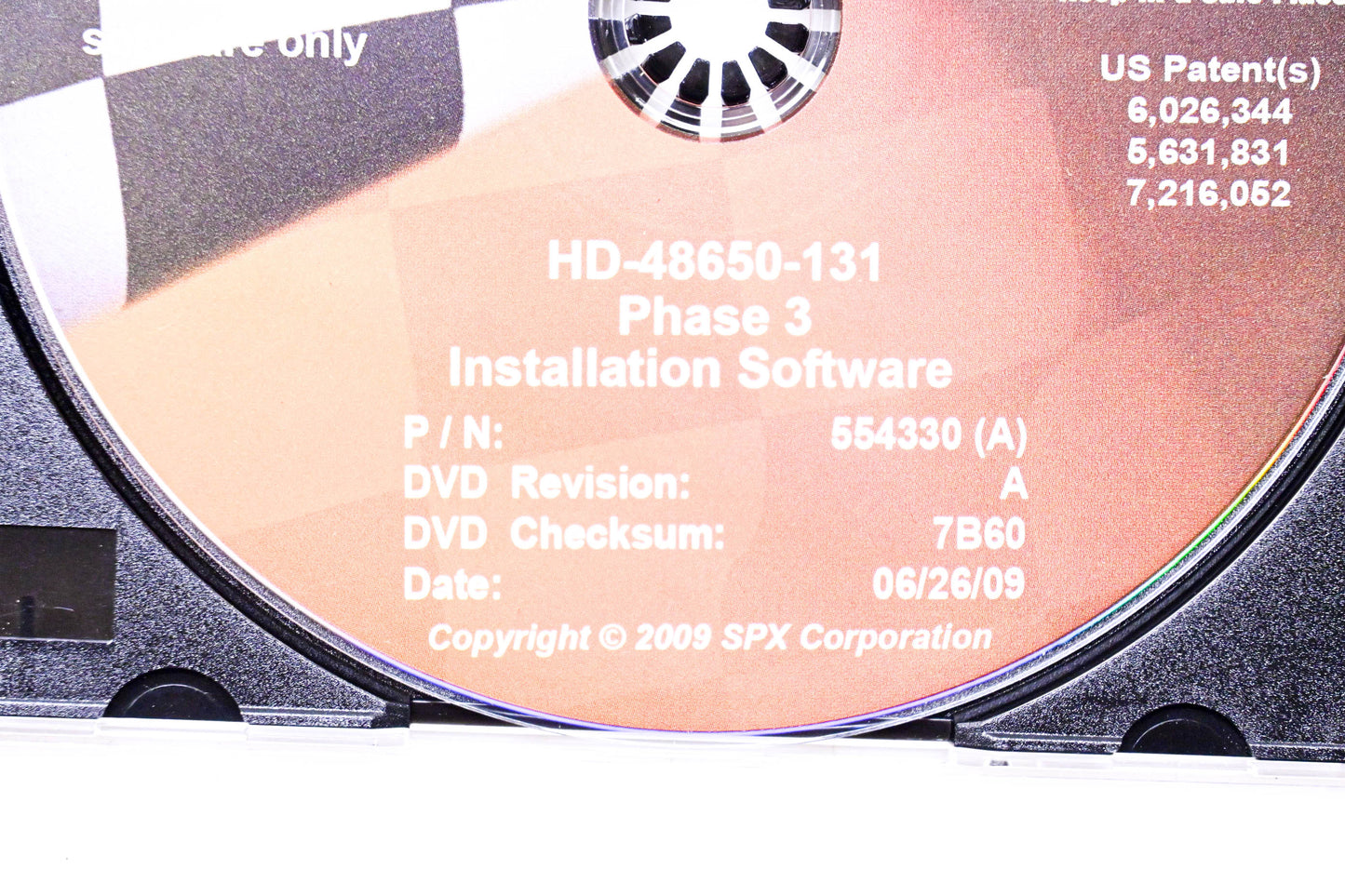Kent-Moore 554330 (A), HD-48650-131 Digital Technician II Phase 3 Installation Software DVD NOS