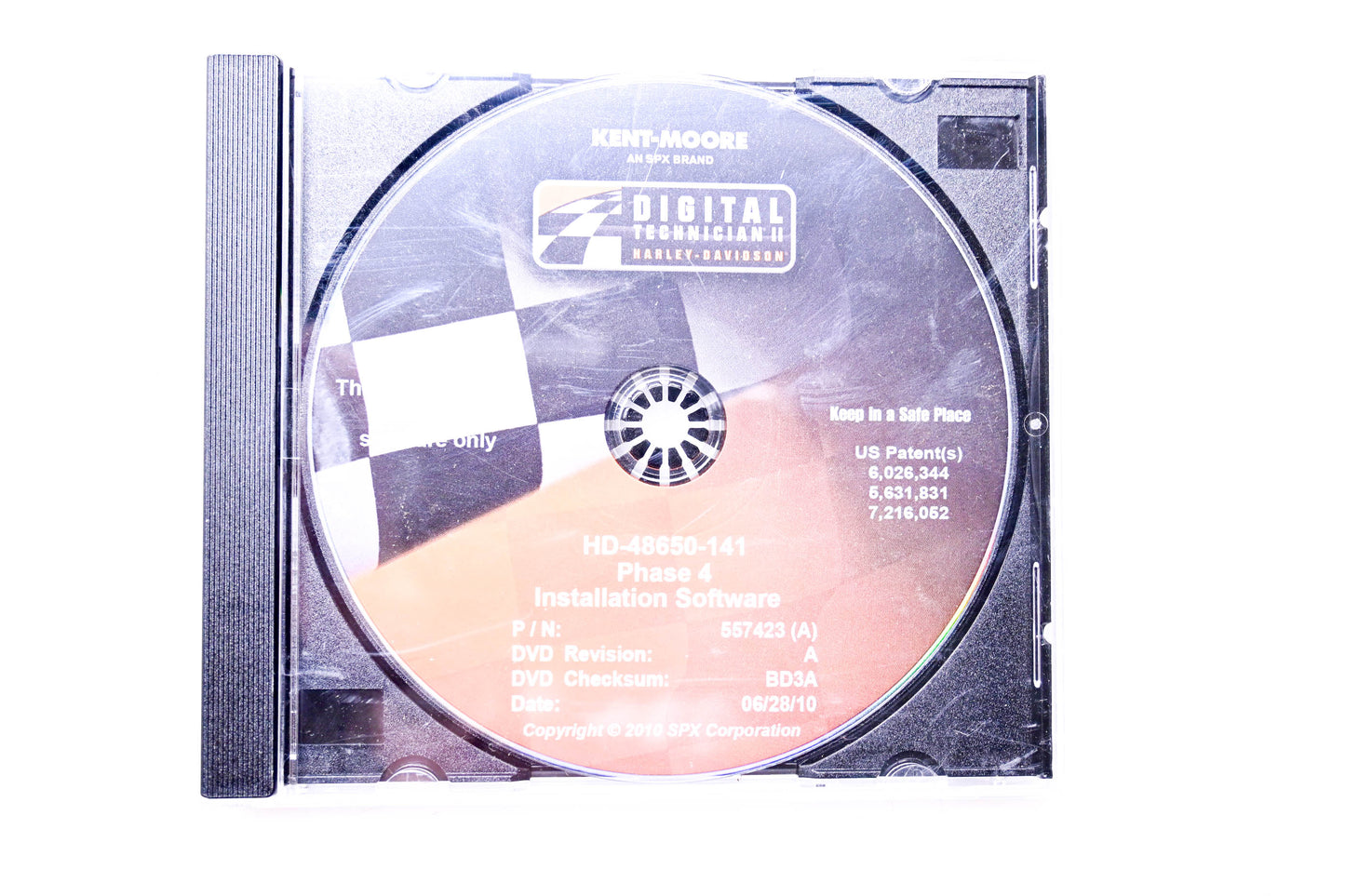 Kent-Moore 557423 (A), HD-48650-141 Digital Technician II Phase 4 Installation Software DVD NOS