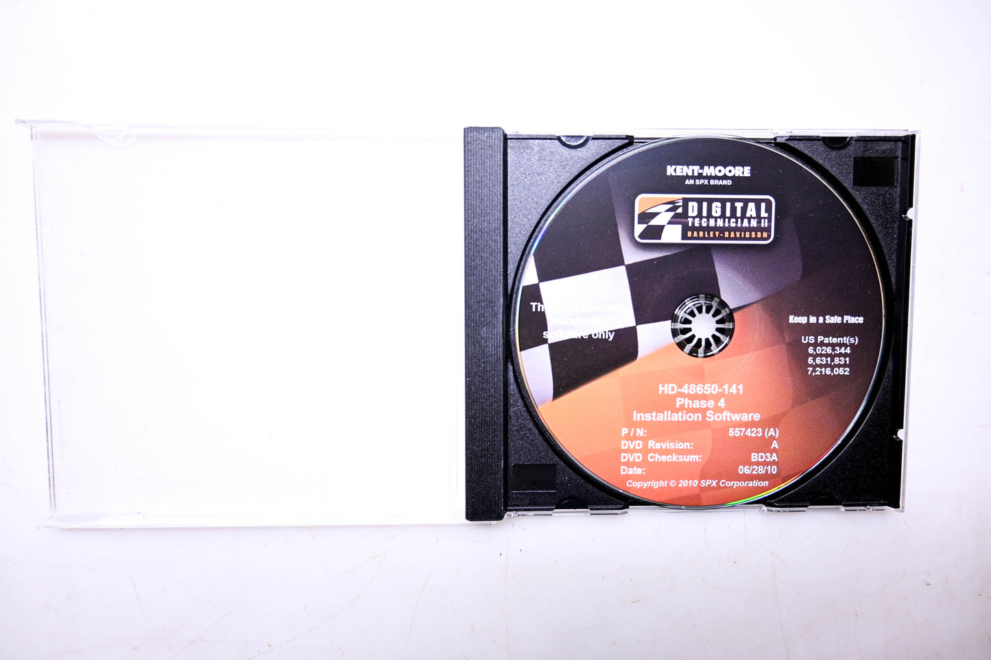 Kent-Moore 557423 (A), HD-48650-141 Digital Technician II Phase 4 Installation Software DVD NOS