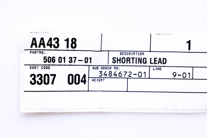 New OEM Husqvarna 506013701, 506 01 37-01 Shorting Lead NOS