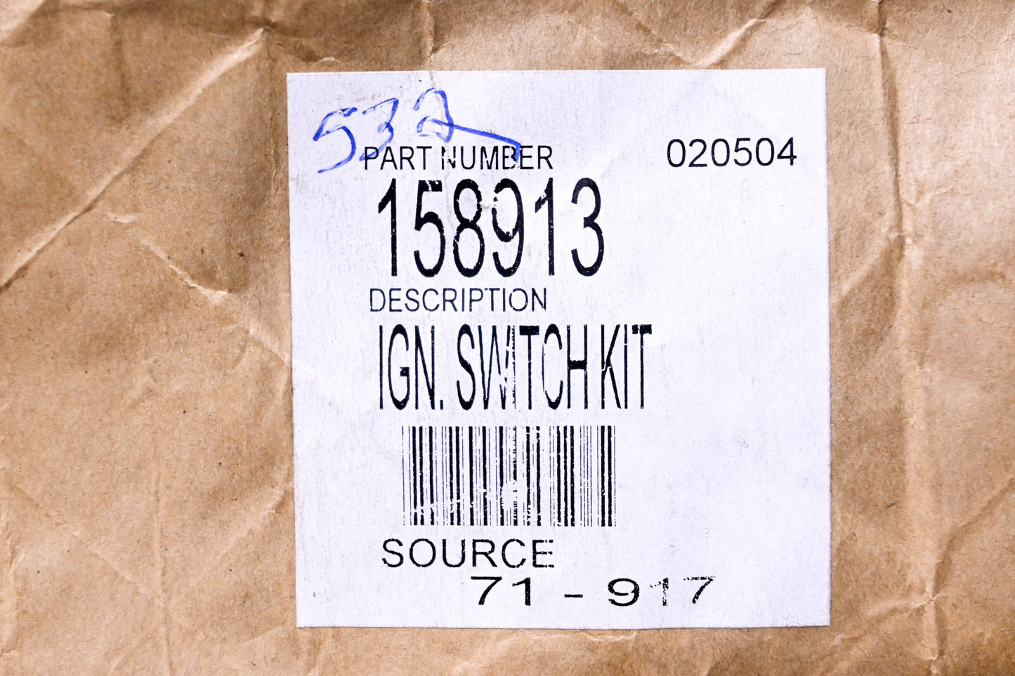 Craftsman 158913 Ignition Switch Kit NOS