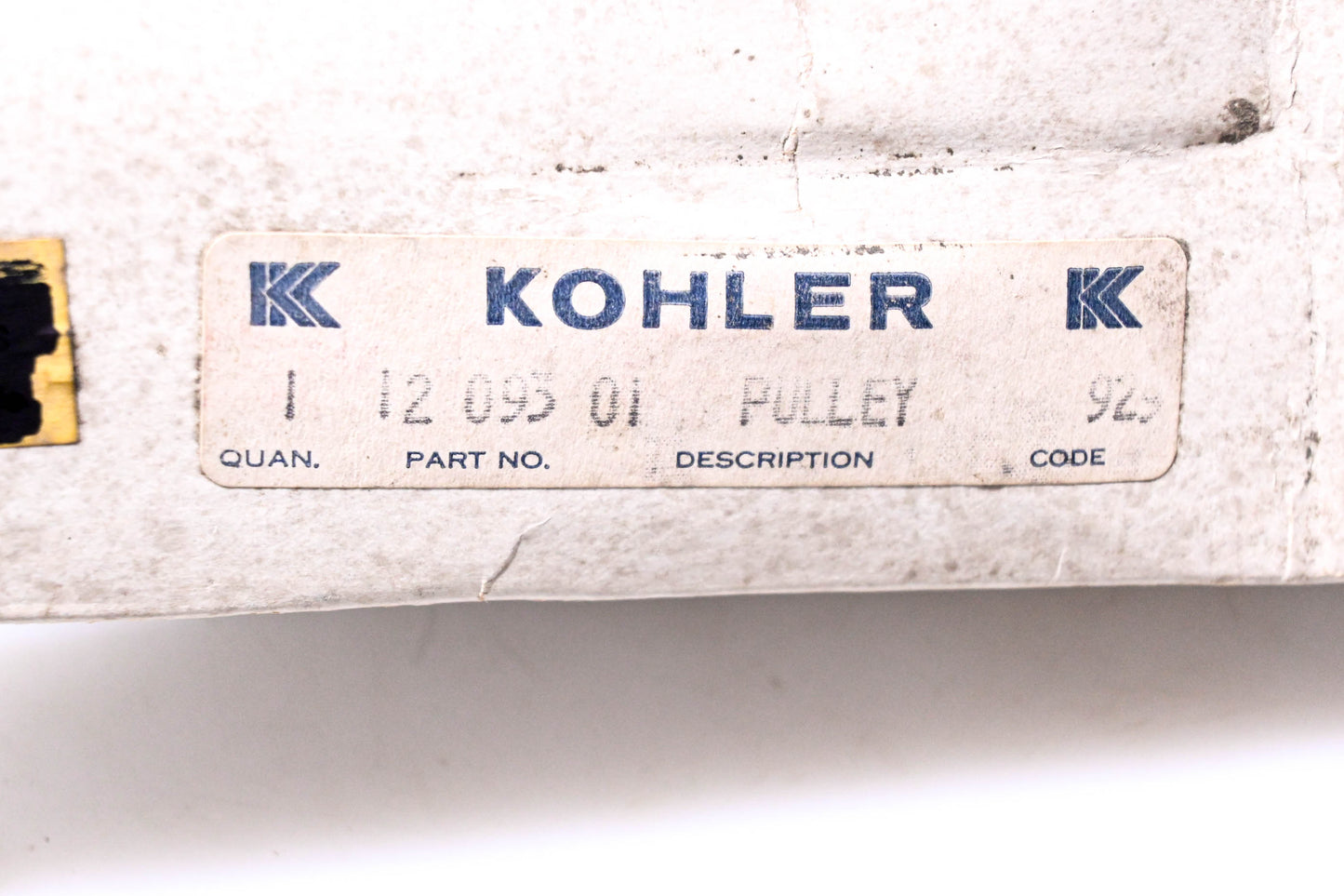 Kohler 12 093 01 Starter Pulley NOS