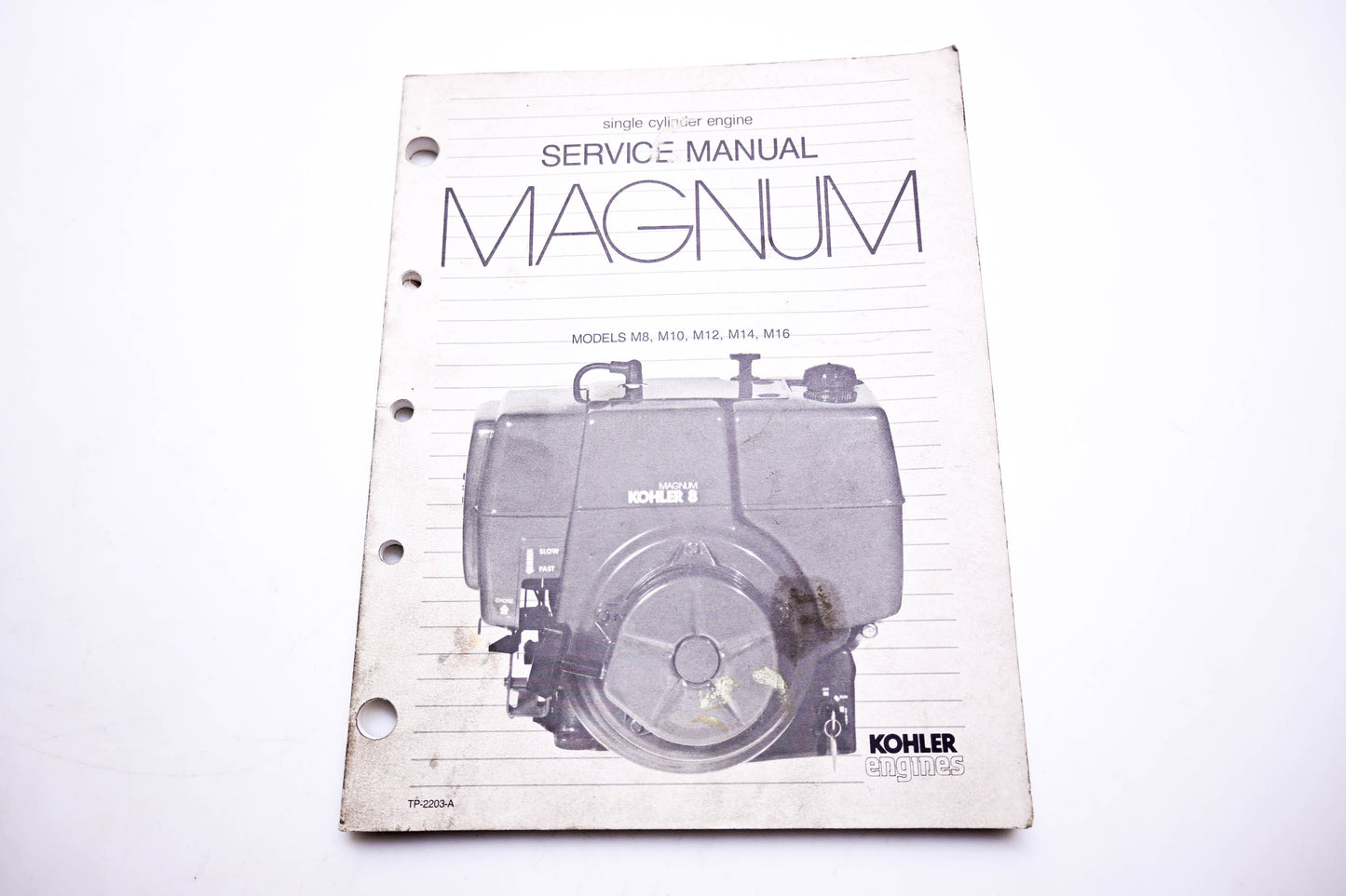 Kohler TP-2203-A Magnum Single Cylinder Engine Service Manual
