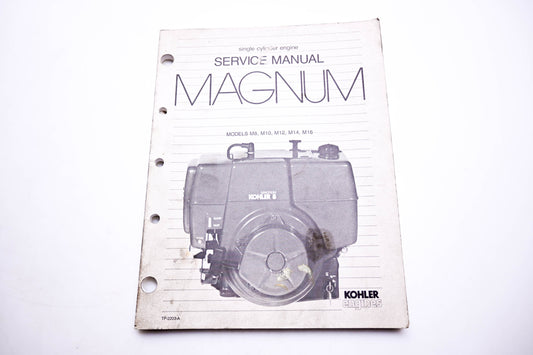 Kohler TP-2203-A Magnum Single Cylinder Engine Service Manual