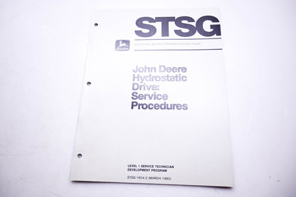 New OEM John Deere STSG-1604-2 STSG Hydrostatic Drive Service Procedures Training Guide NOS